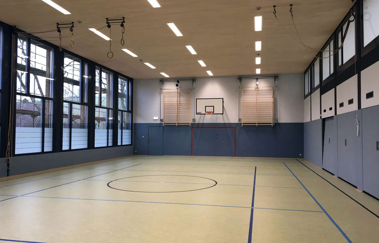 Neugestaltete Turnhalle in Arnsberg OT Müschede